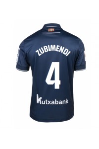 Real Sociedad Martin Zubimendi #4 Jalkapallovaatteet Vieraspaita 2023-24 Lyhythihainen